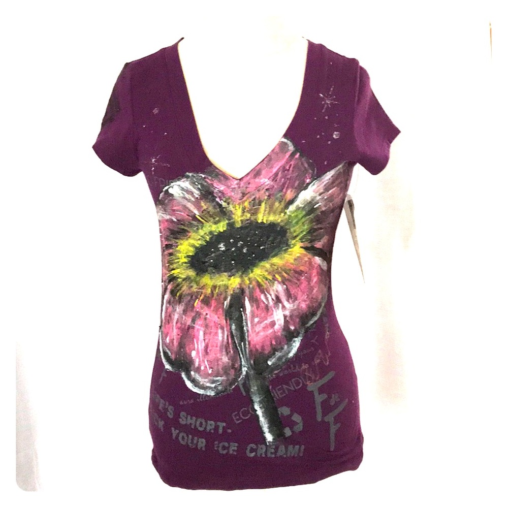 Fingers de Freedom hand-painted Tee